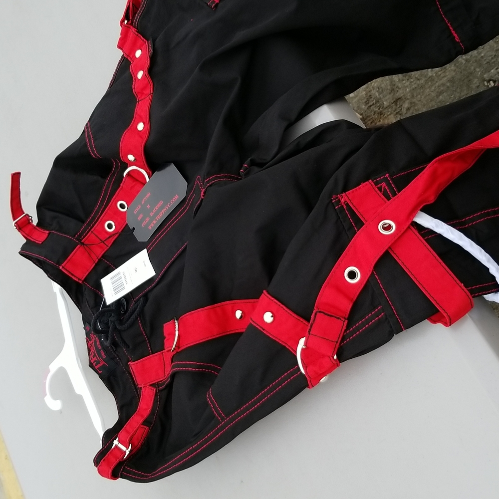 NWT Tripp NYC black and red cargo pants